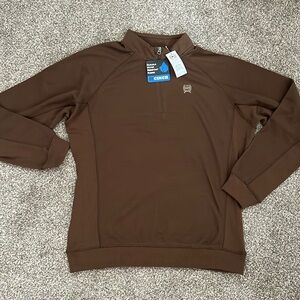 Men’s Cinch Quarter Zip pullover. NWT XL